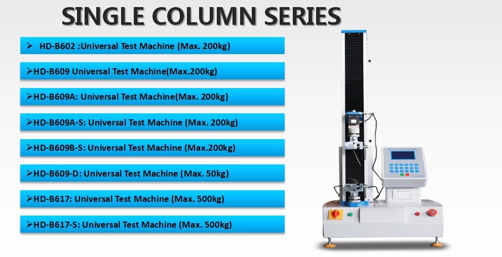 Tensile testing machine specifications