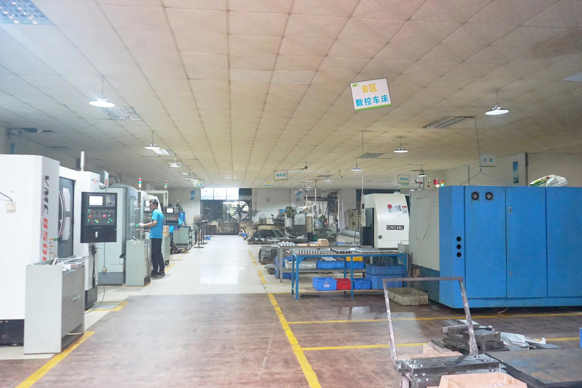 CNC lathe workshop