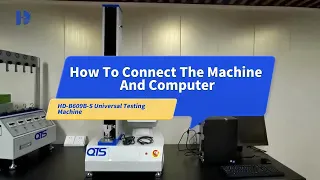 How to connect HD-B609B-S tensile machine