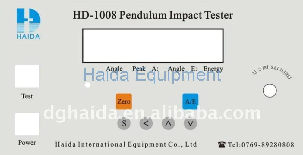 البندول أثر معدات اختبار HD-R802